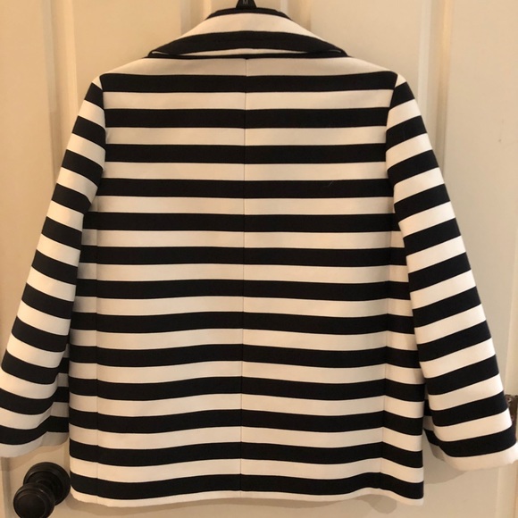 Kate Spade Navy and White Stripe blazer - Picture 2 of 7